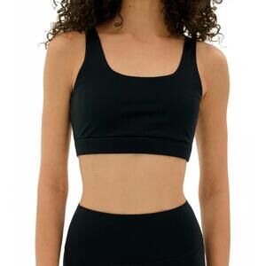 NEW SPLITS59 airweight rib sports bra in black